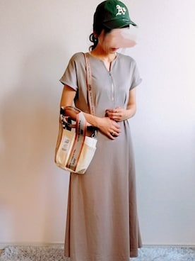 「アイテム（リング）」を使った、rinさん（レディース・156cm）の夏コーディネート