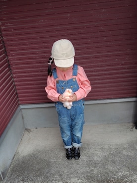 「Lee（リー）のアイテム」を使った、rinさん（キッズ・100cm）の春コーディネート