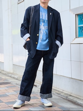 「アイテム（ジャケット/アウター）」を使った、appriseさん（メンズ・176cm）の夏コーディネート
