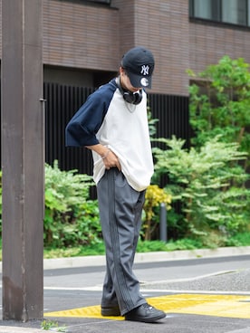 「BACK NUMBER（バックナンバー）のアイテム」を使った、MASAさん（メンズ・164cm）の夏コーディネート