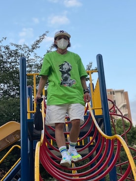 「UNDEFEATED （アンディフィーテッド）のアイテム（Tシャツ/カットソー）」を使った、Nozomuさん（メンズ・155cm）の秋コーディネート