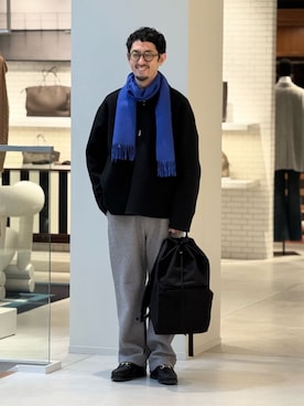 「caban（キャバン）のアイテム」を使った、Tsukinari_TOMORROWLANDさん（メンズ・175cm）の冬コーディネート