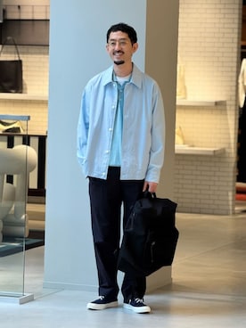 「caban（キャバン）のアイテム」を使った、Tsukinari_TOMORROWLANDさん（メンズ・175cm）の夏コーディネート