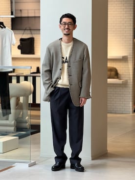 「caban（キャバン）のアイテム」を使った、Tsukinari_TOMORROWLANDさん（メンズ・175cm）の春コーディネート