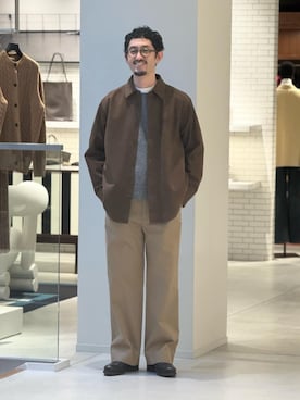 「caban（キャバン）のアイテム」を使った、Tsukinari_TOMORROWLANDさん（メンズ・175cm）の冬コーディネート