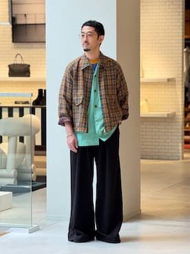 「caban（キャバン）のアイテム」を使った、Tsukinari_TOMORROWLANDさん（メンズ・175cm）の夏コーディネート