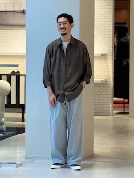 「EDITION（エディション）のアイテム」を使った、Tsukinari_TOMORROWLANDさん（メンズ・175cm）の夏コーディネート