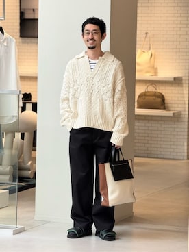 「caban（キャバン）のアイテム」を使った、Tsukinari_TOMORROWLANDさん（メンズ・175cm）の春コーディネート