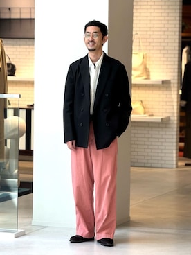 「caban（キャバン）のアイテム」を使った、Tsukinari_TOMORROWLANDさん（メンズ・175cm）の秋コーディネート