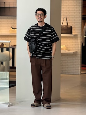 「caban（キャバン）のアイテム」を使った、Tsukinari_TOMORROWLANDさん（メンズ・175cm）の春コーディネート