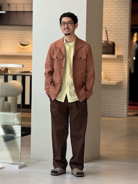 「caban（キャバン）のアイテム」を使った、Tsukinari_TOMORROWLANDさん（メンズ・175cm）の春コーディネート