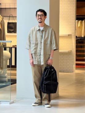 「caban（キャバン）のアイテム」を使った、Tsukinari_TOMORROWLANDさん（メンズ・175cm）の夏コーディネート