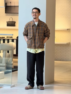 「caban（キャバン）のアイテム」を使った、Tsukinari_TOMORROWLANDさん（メンズ・175cm）の夏コーディネート