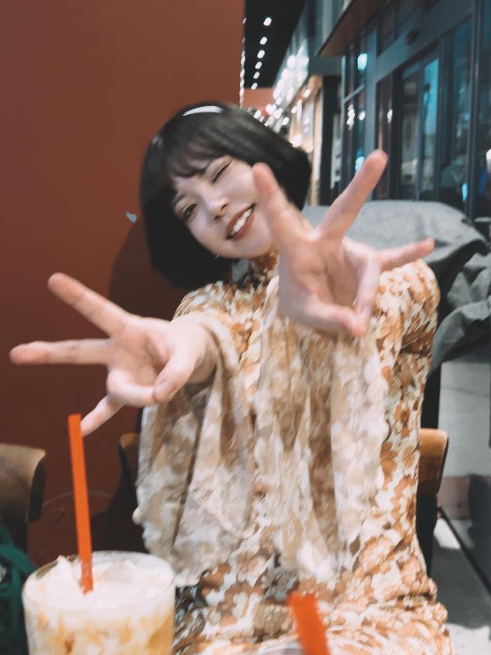 「シンプルコーデ、大人かわいい、おでかけコーデ、レトロ、今日のコーデ、いいね、save、フォローお願いします🤑」｜「sheinのアイテム（ワンピース/ドレス、イエロー系）」を使った、綺蝶レナ(Lena Kicho)さん（レディース・147cm）の夏コーディネートの1枚目の写真