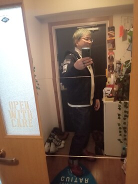 「AVIREX（アヴィレックス）のアイテム（マウンテンパーカー）」を使った、1129773さん（メンズ・167cm）の冬コーディネート