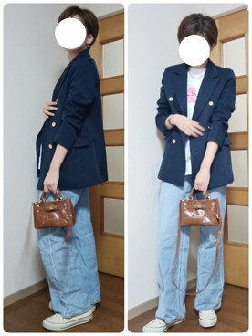 「green label relaxing（グリーンレーベルリラクシング）のアイテム（ショルダーバッグ）」を使った、korekaranocyosenさん（レディース・163cm）の秋コーディネート