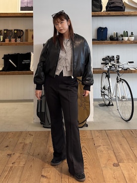 「Saturdays NYC（サタデーズ ニューヨークシティ ）のアイテム」を使った、Masakiさん（レディース・164cm）の秋コーディネート