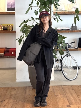 「Saturdays NYC（サタデーズ ニューヨークシティ ）のアイテム」を使った、Masakiさん（レディース・164cm）の秋コーディネート
