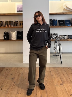 「アイテム（サングラス）」を使った、Masakiさん（レディース・164cm）の秋コーディネート