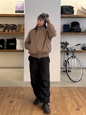 「Saturdays NYC（サタデーズ ニューヨークシティ ）のアイテム」を使った、Masakiさん（レディース・164cm）の秋コーディネート