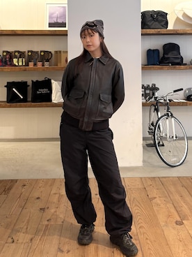 「Saturdays NYC（サタデーズ ニューヨークシティ ）のアイテム」を使った、Masakiさん（レディース・164cm）の秋コーディネート