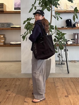 「L.L.Bean（エルエルビーン）のアイテム（バッグ）」を使った、Masakiさん（レディース・164cm）の夏コーディネート