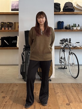 「Saturdays NYC（サタデーズ ニューヨークシティ ）のアイテム」を使った、Masakiさん（レディース・164cm）の秋コーディネート