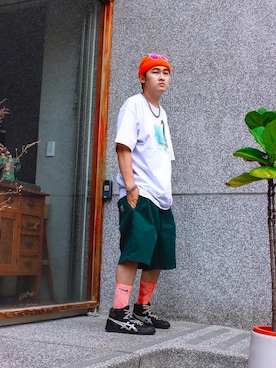 「LMCのアイテム（トップス）」を使った、ODOR _Dさん（メンズ・176cm）の夏コーディネート
