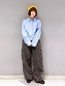 「アイテム（アイライナー、その他）」を使った、nasuumy10さん（レディース・151cm）の春コーディネート