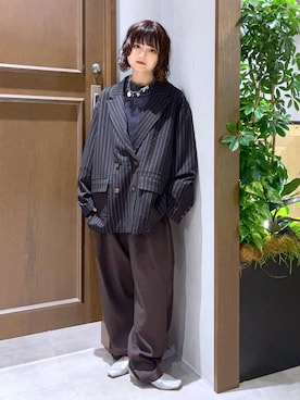 「アイテム（アイライナー）」を使った、nasuumy10さん（レディース・151cm）の秋コーディネート