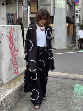 「GLOBAL WORK（グローバルワーク）のリッチクリーン透けにくいコンパクトT/656161（Tシャツ/カットソー、ホワイト系）」を使った、ナスちゃんさん（レディース・152cm）の春コーディネート