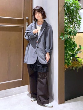 「アイテム（チノパンツ）」を使った、nasuumy10さん（レディース・151cm・20代）の夏コーディネート