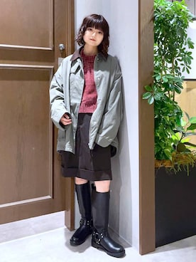 「アイテム（アイライナー）」を使った、nasuumy10さん（レディース・151cm）の秋コーディネート