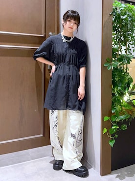 「アイテム（チノパンツ）」を使った、nasuumy10さん（レディース・151cm・20代）の夏コーディネート