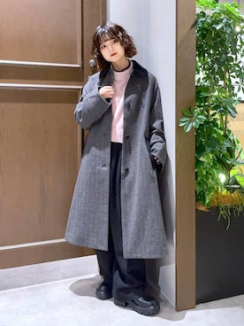 「アイテム（スウェットパンツ）」を使った、nasuumy10さん（レディース・152cm・20代）の冬コーディネート