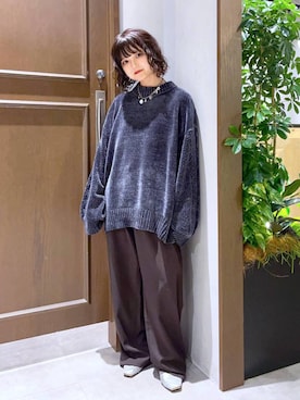 「RAGEBLUE（レイジブルー）のアイテム（Tシャツ/カットソー）」を使った、nasuumy10さん（レディース・151cm）の秋コーディネート