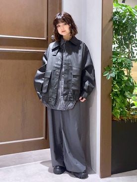 「RAGEBLUE（レイジブルー）のアイテム（ブルゾン）」を使った、nasuumy10さん（レディース・151cm）の秋コーディネート