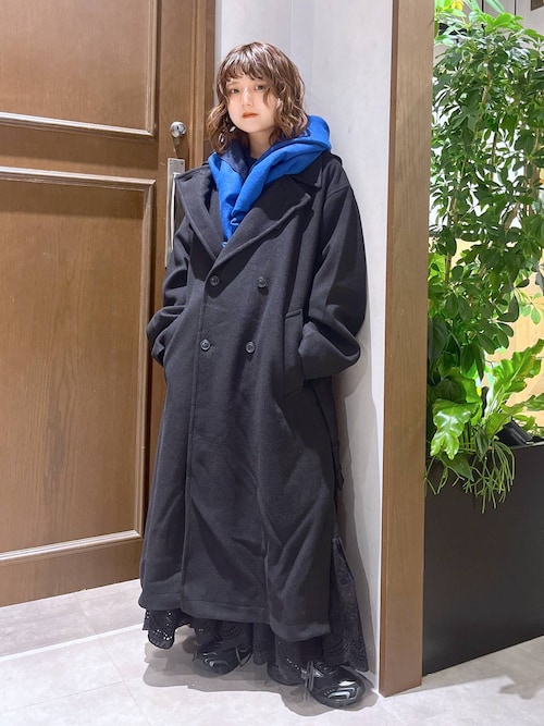 RAGEBLUE ロングコート RAGEBLUE トレンチロングコート ブラック