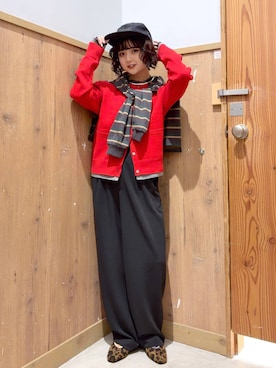 「アイテム（アクセサリー）」を使った、ナスちゃんさん（レディース・152cm）の春コーディネート