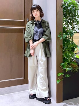 「アイテム（アイライナー）」を使った、nasuumy10さん（レディース・151cm）の夏コーディネート
