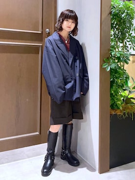 「ハーフパンツ」｜nasuumy10さん（レディース・151cm）の秋コーディネート