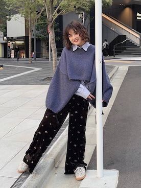 「アイテム（スウェットパンツ）」を使った、nasuumy10さん（レディース・151cm・20代）の冬コーディネート