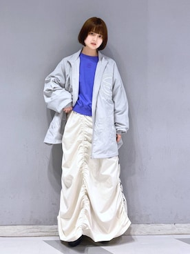 「アイテム（ブルゾン）」を使った、nasuumy10さん（レディース・151cm・20代）の春コーディネート