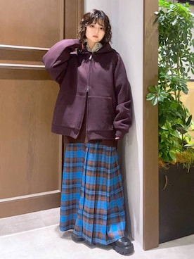 「RAGEBLUE（レイジブルー）のアイテム（パーカー）」を使った、nasuumy10さん（レディース・151cm）の秋コーディネート