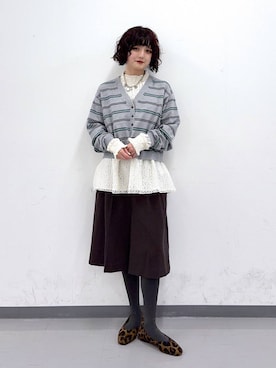 「GLOBAL WORK（グローバルワーク）のらくっション撥水フィットパンプス/135895（パンプス、その他）」を使った、ナスちゃんさん（レディース・152cm）の春コーディネート