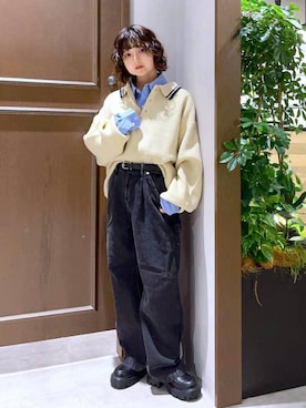 「アイテム（ベルト）」を使った、nasuumy10さん（レディース・151cm・20代）の秋コーディネート