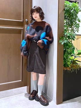 「RAGEBLUE（レイジブルー）のアイテム（Tシャツ/カットソー）」を使った、nasuumy10さん（レディース・151cm）の秋コーディネート