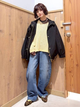 「GLOBAL WORK（グローバルワーク）のアイテム（ジャケット/アウター）」を使った、ナスちゃんさん（レディース・152cm）の春コーディネート