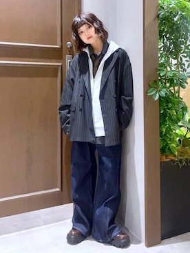 「RAGEBLUE（レイジブルー）のアイテム（ジャケット/アウター）」を使った、nasuumy10さん（レディース・151cm）の秋コーディネート