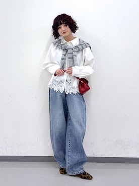 「GLOBAL WORK（グローバルワーク）のアイテム（シューズ）」を使った、ナスちゃんさん（レディース・152cm）の春コーディネート